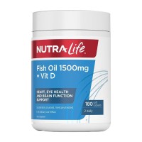 NutraLife纽乐深海鱼油胶囊180粒 1500mg 【新旧包装随机发】